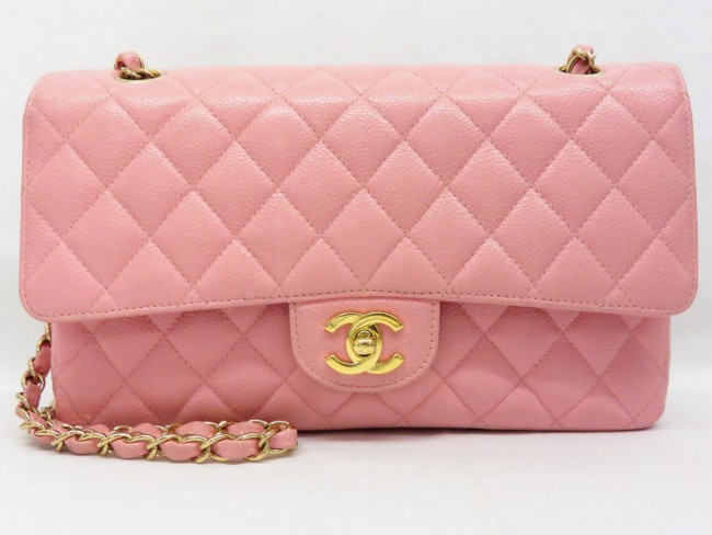 サンステップブログ Chanel シャネル ダブルチェーンショルダーバッグ A Mateasse マトラッセ ピンク Rose ローズ キャビアスキン レザー ダブルチェーン ダブルフラップ ショルダーバッグ ゴールド金具 ココマーク ブランド 金 プラチナ 貴金属 買取 売る 宅配