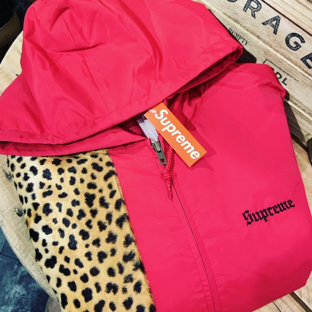 supreme cheetah hooded station jacket